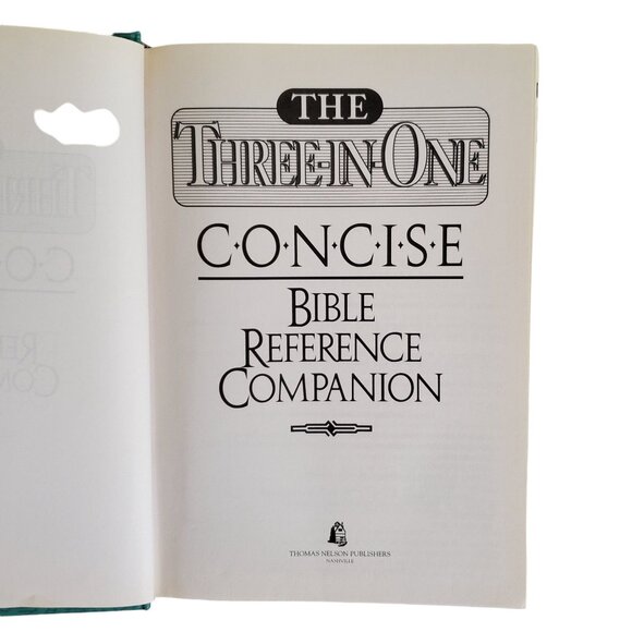 The Three In One Bible Reference Companion Hardcover Thumb Index 1982 - Picture 4 of 12